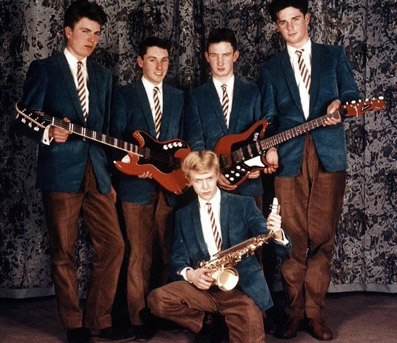 Photo of David Bowie with Grafton alto sax